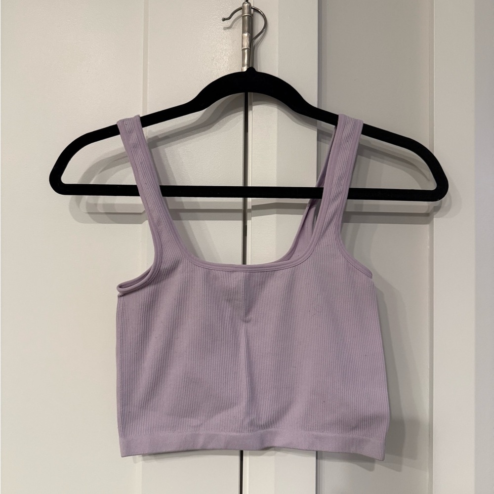 Bozzolo Light Purple Ribbed Tank